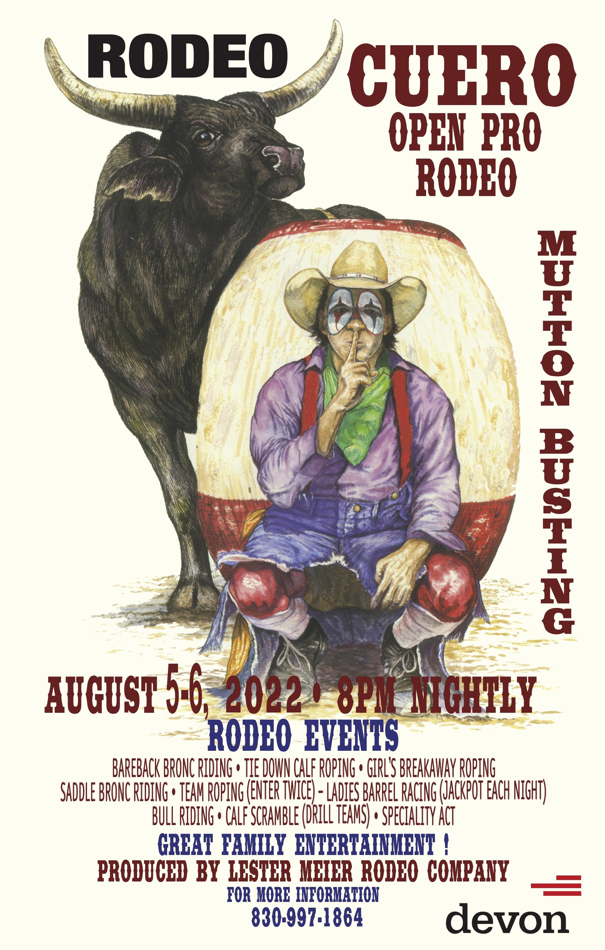 Lester Meier Rodeo Company 2022 Cuero Open Pro Rodeo DeWitt County Today